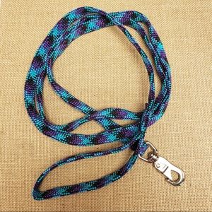 HEAVYWEIGHT COLORFUL 70” WOVEN DOG LEASH EXC COND
